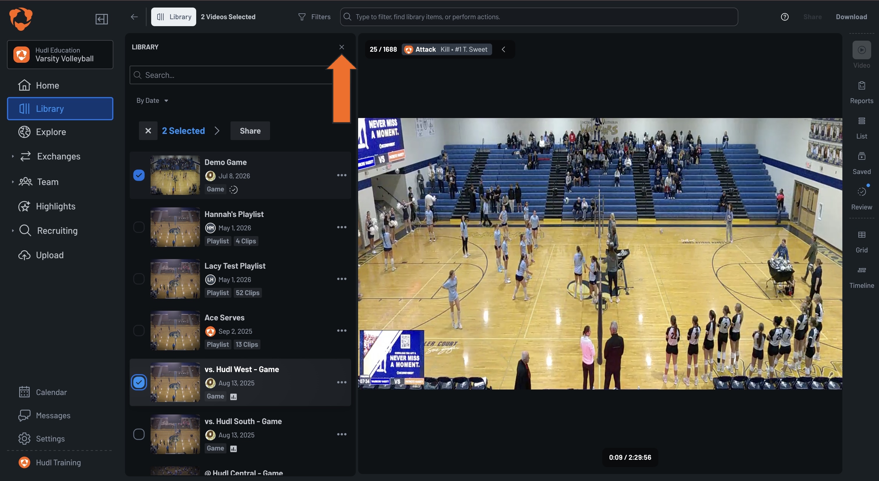 Find Video in Your Library • Hudl Support