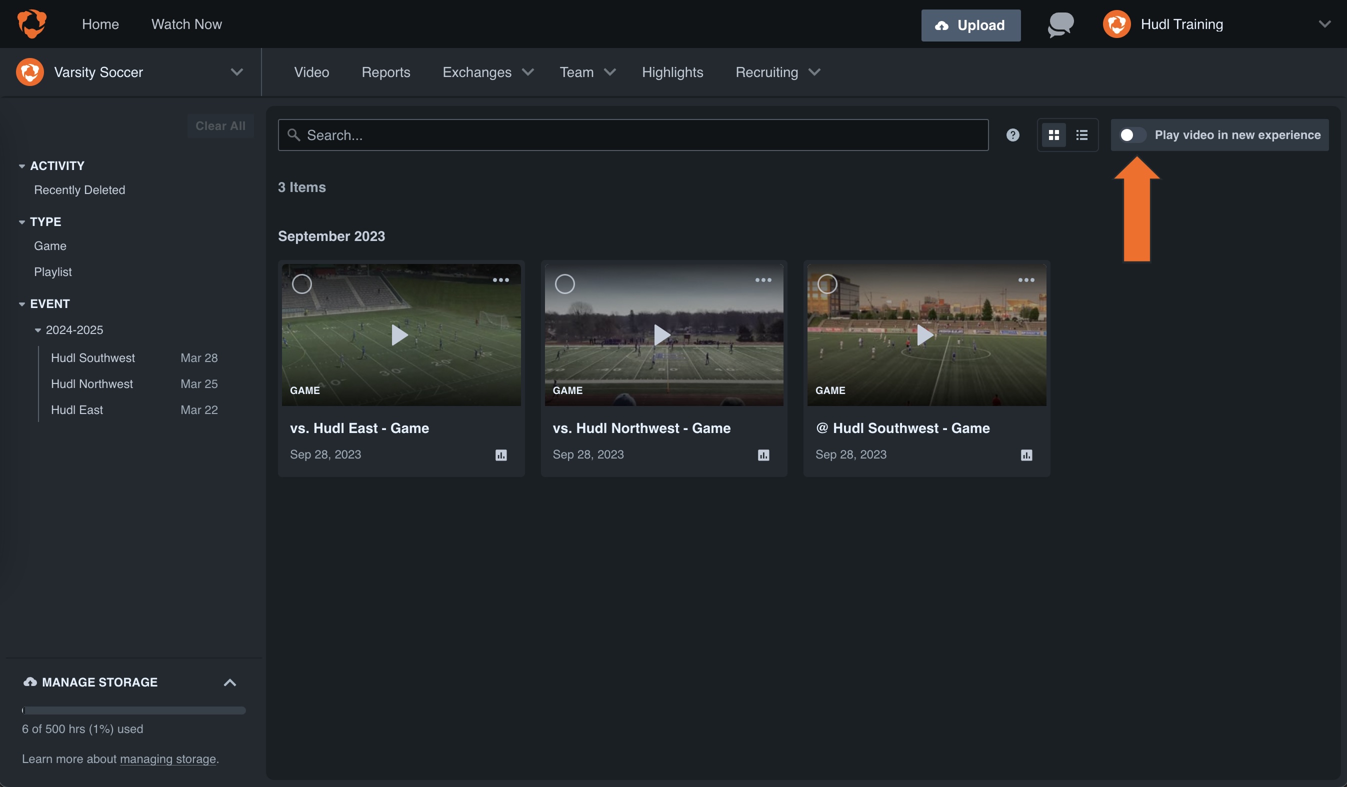 Create Playlists • College/Pro Soccer, Lacrosse, Basketball • Hudl Support