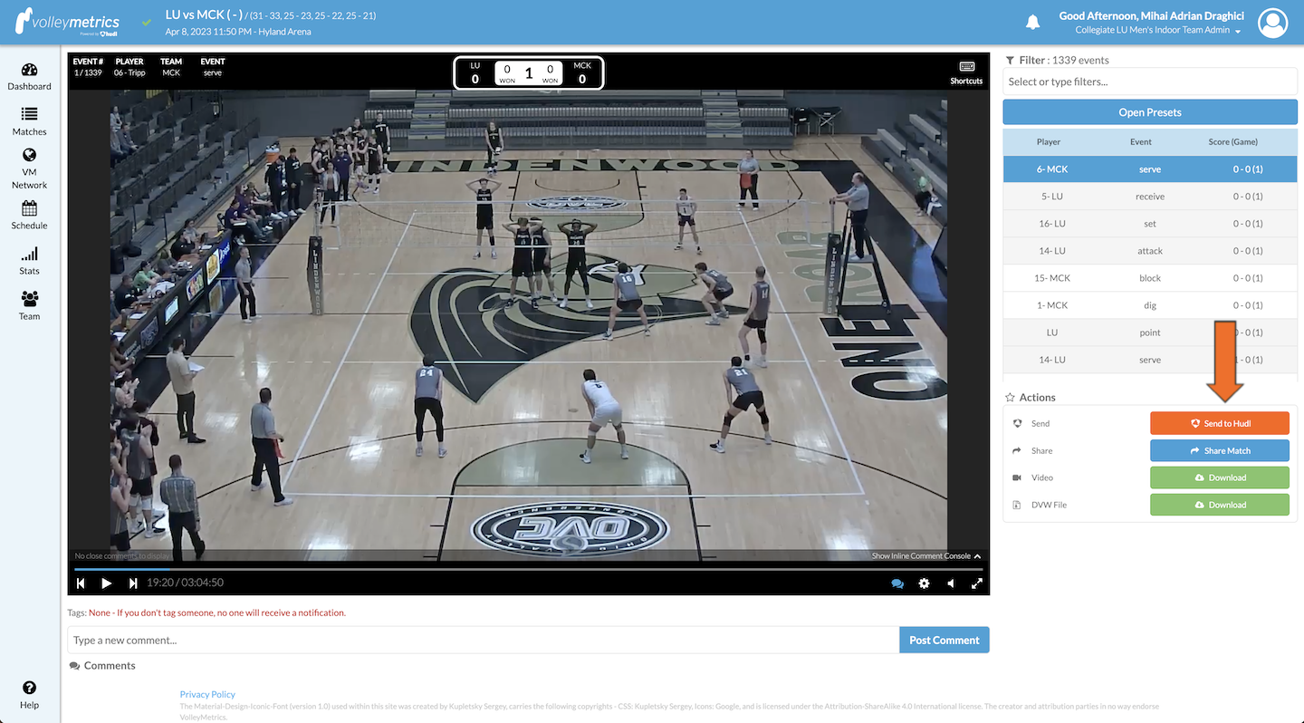 Send a Match Video to your Hudl Team Library • Hudl Support