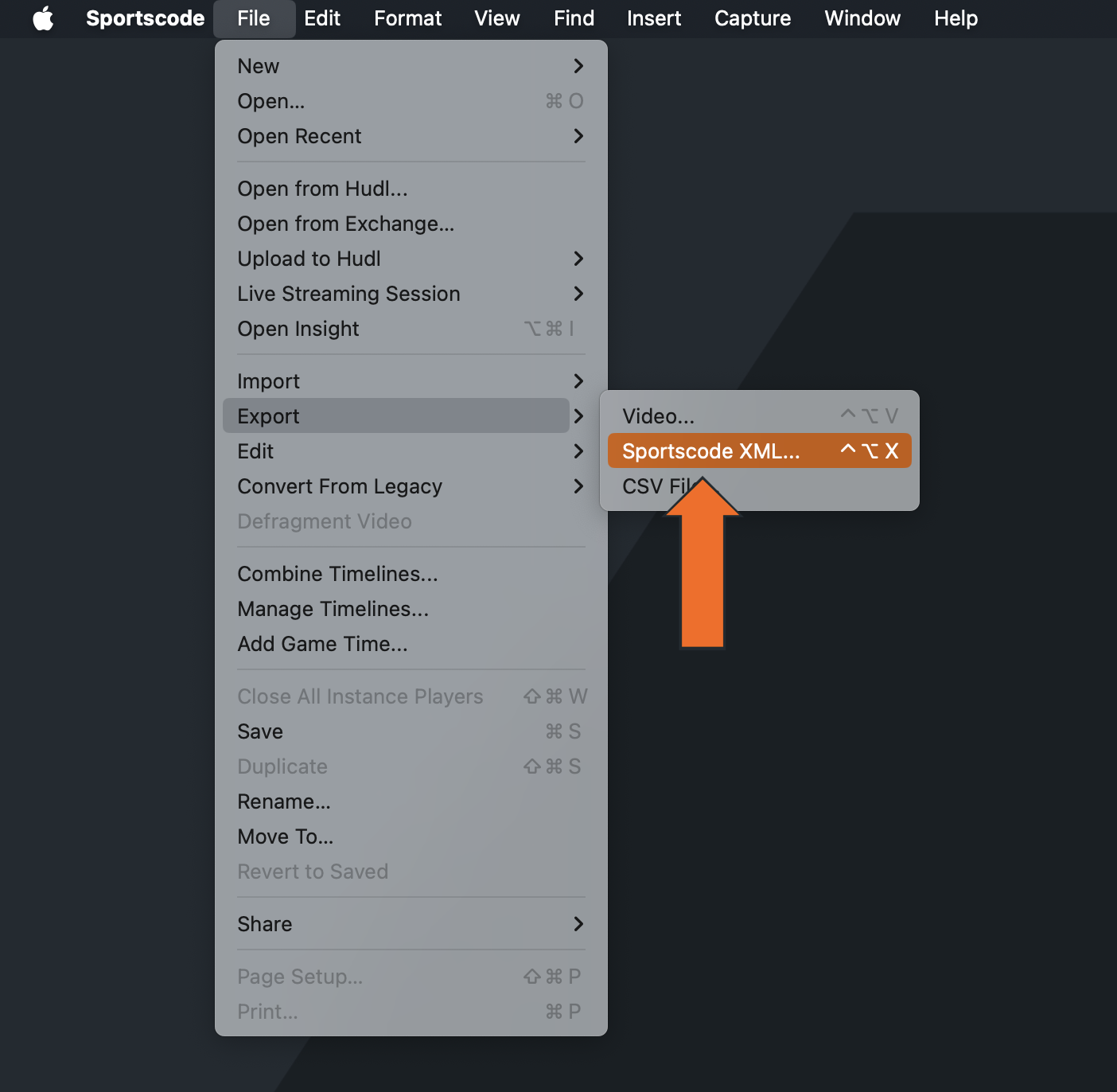 Import or Export a Sportscode XML • Hudl Support