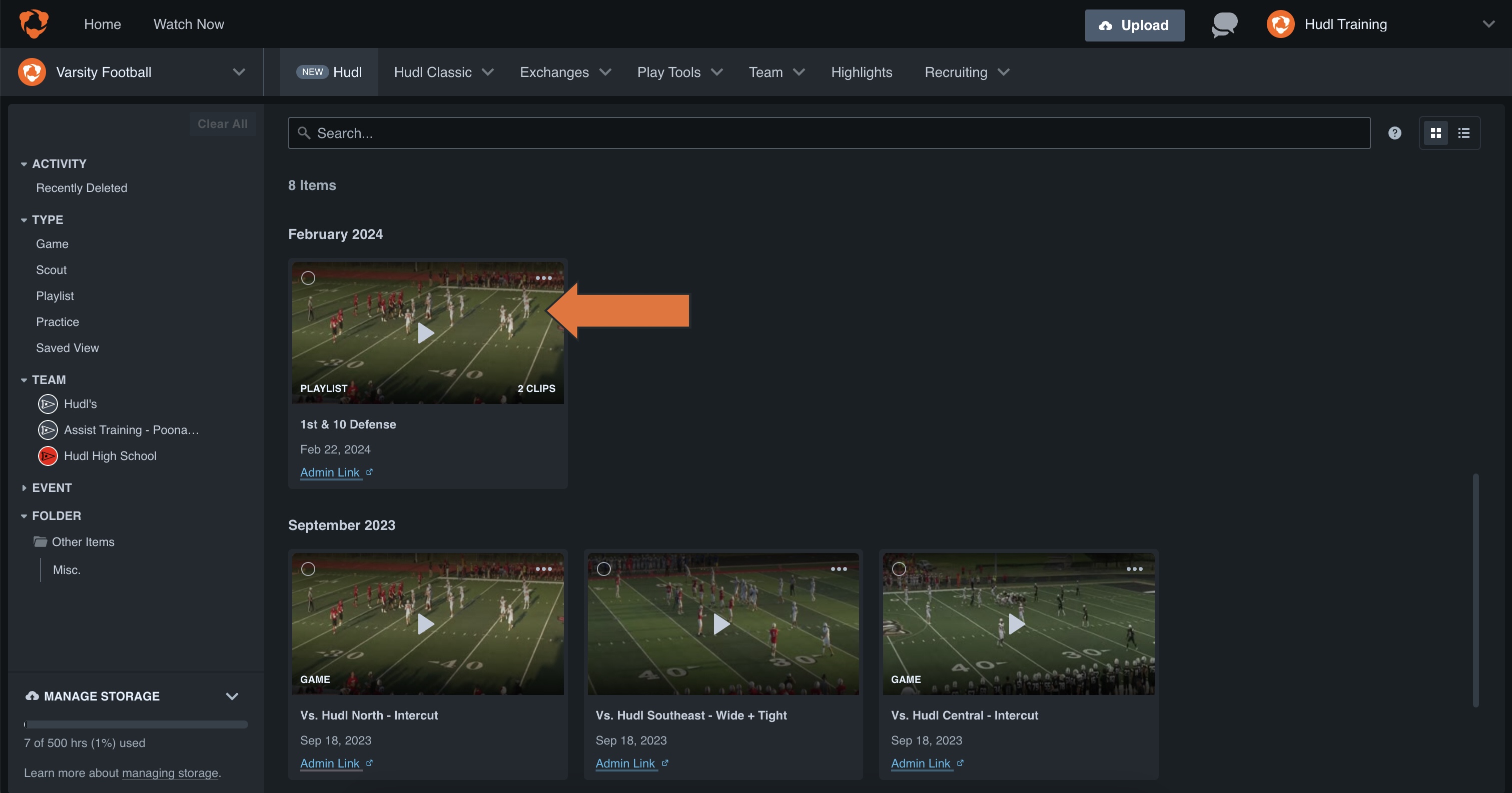 Restore a Deleted Video New Hudl Library • Hudl Support