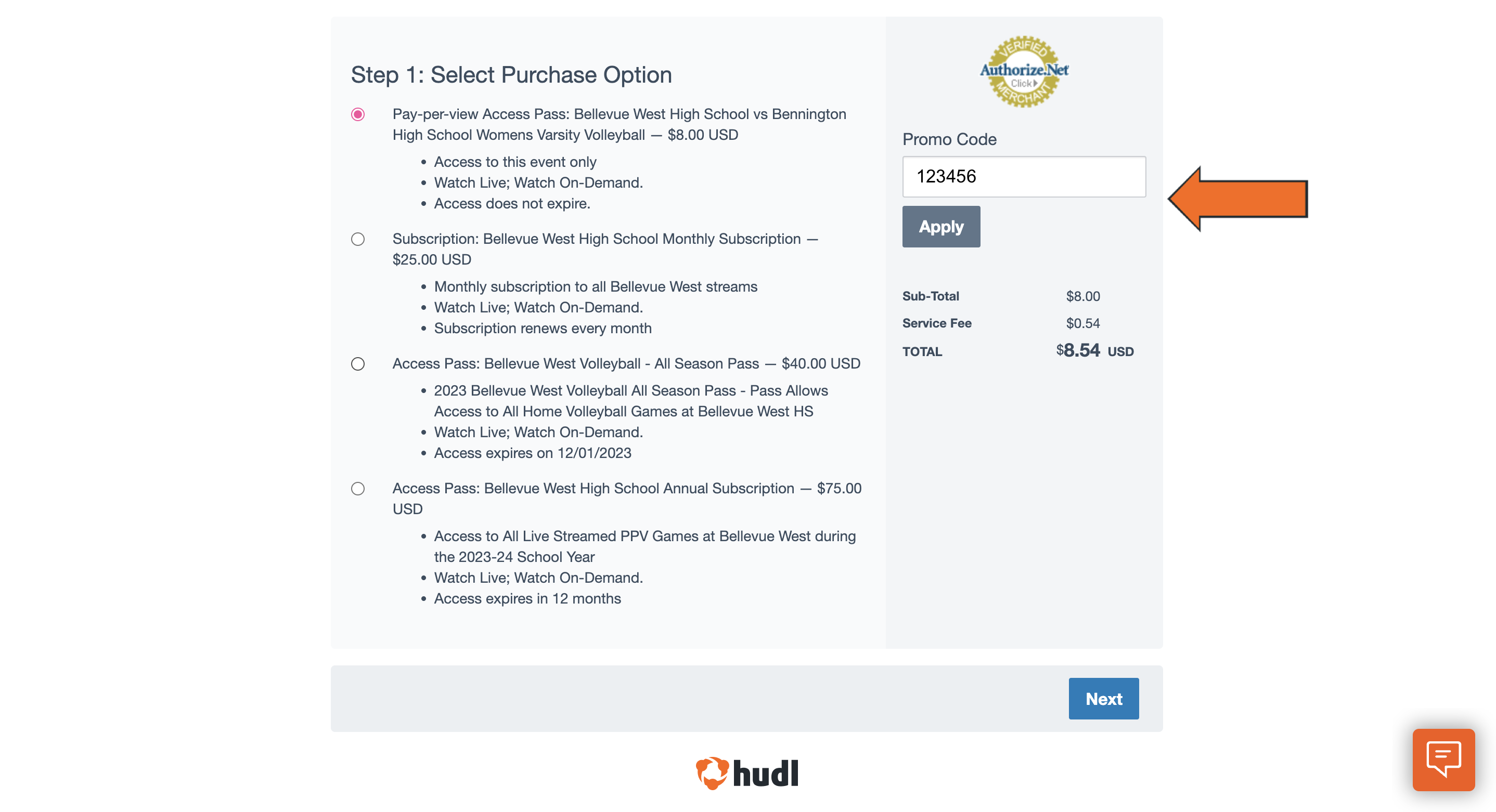 Use Promo Codes • Hudl Support