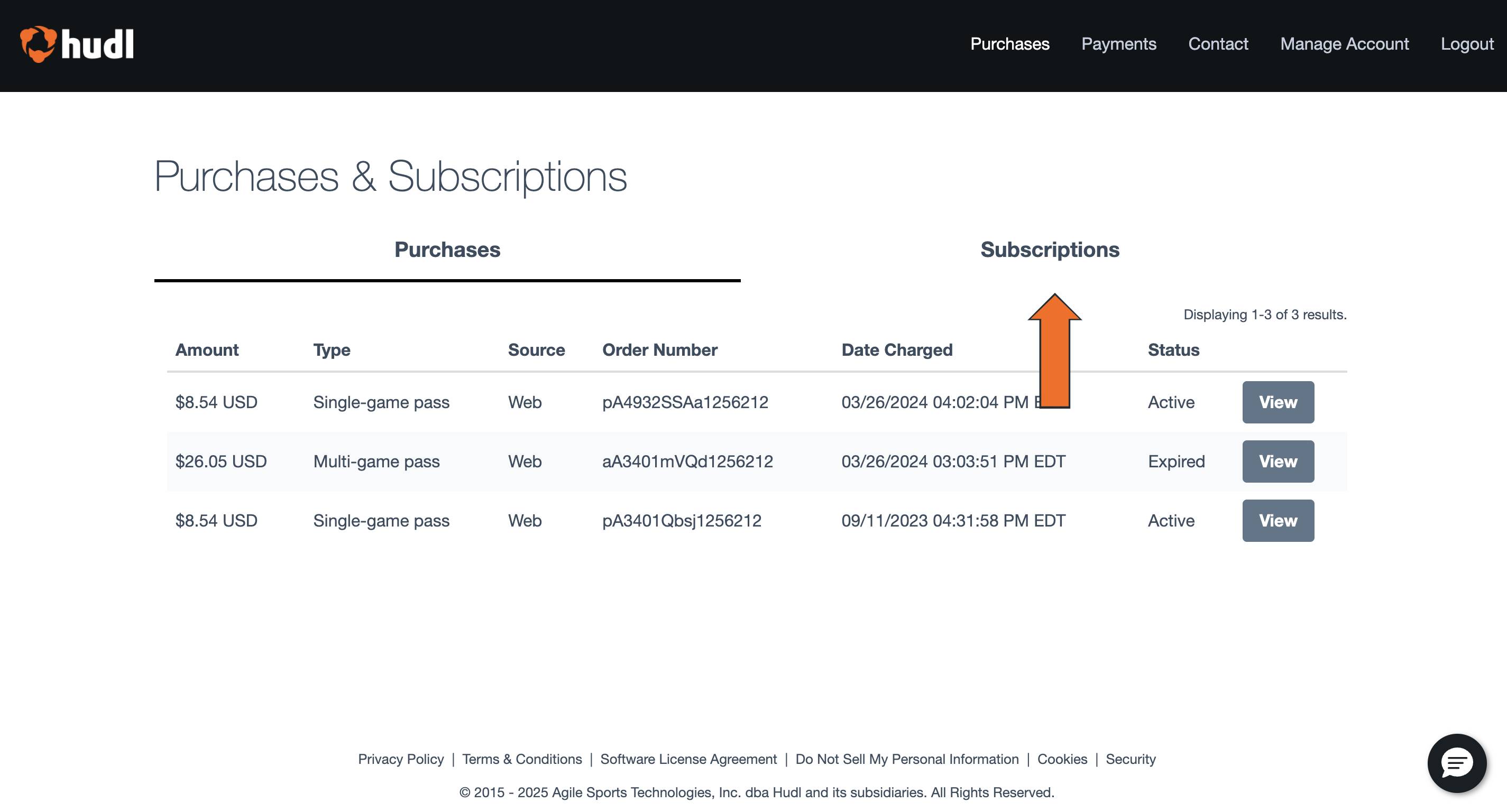 Manage a Livestream Subscription • Hudl Support