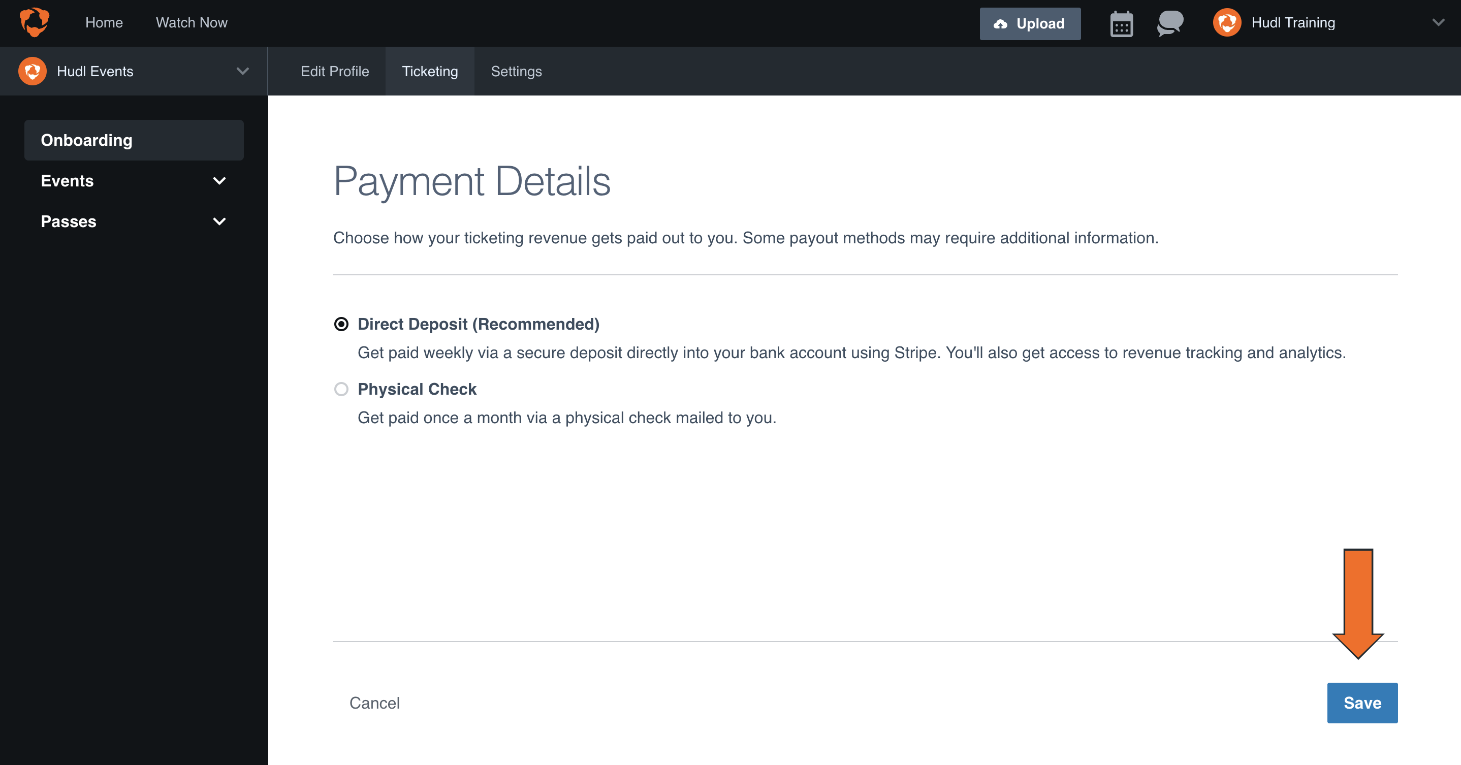 Set Up Payment Details • Hudl Support