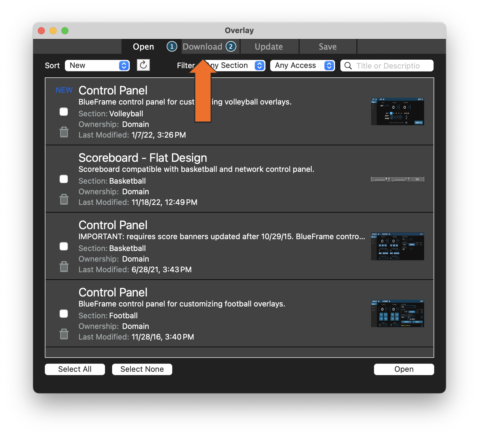 Add Team Control Panel Overlay • Hudl Support