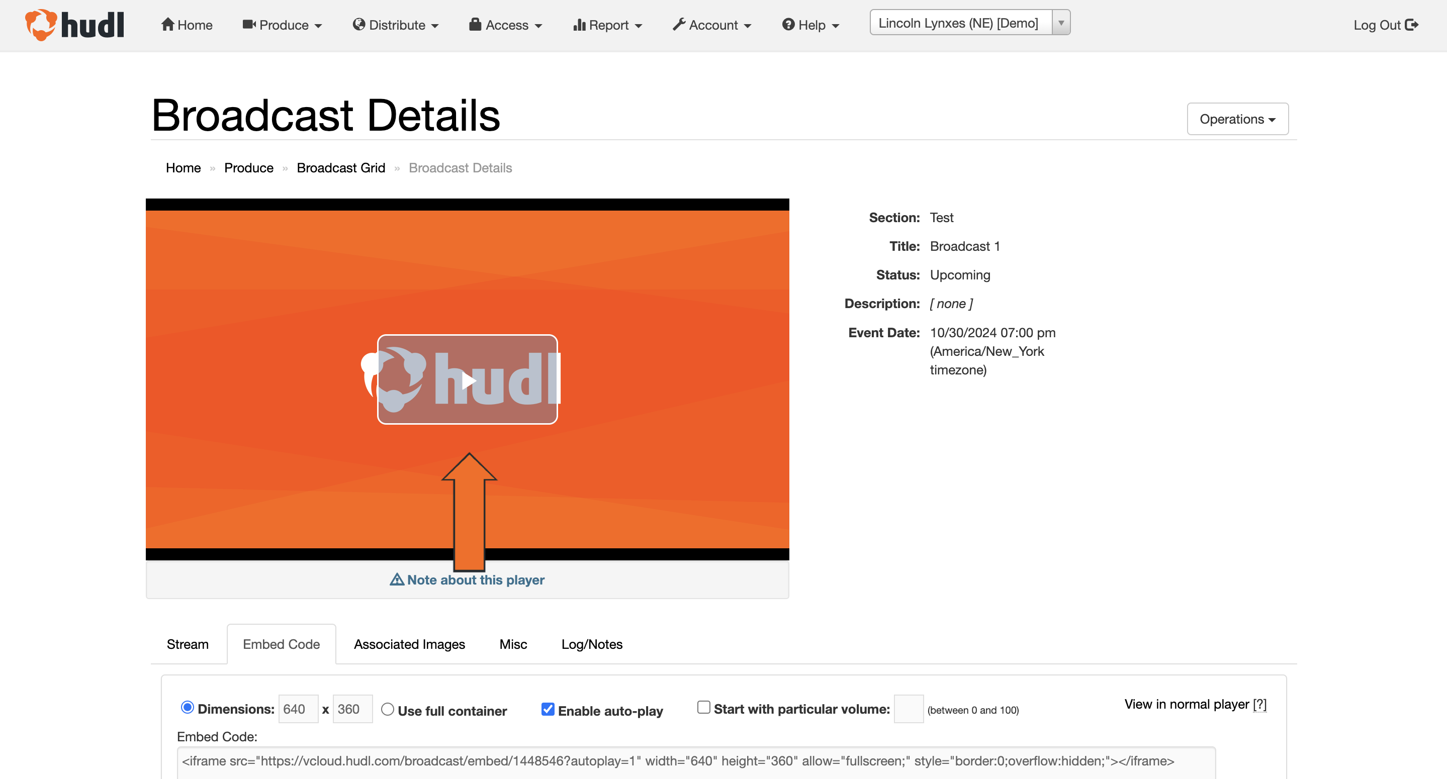 Monitor Broadcast on vCloud • Hudl Support