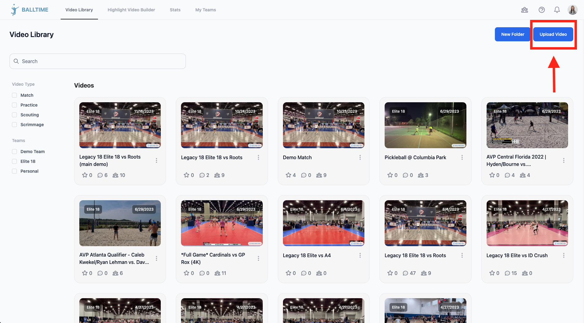 Upload Video to Balltime • Hudl Support