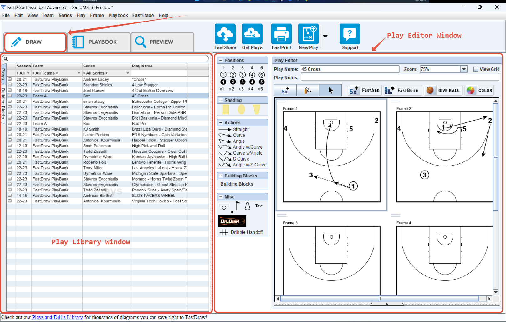 Navigate the Draw Tab • FastDraw Desktop • Hudl Support