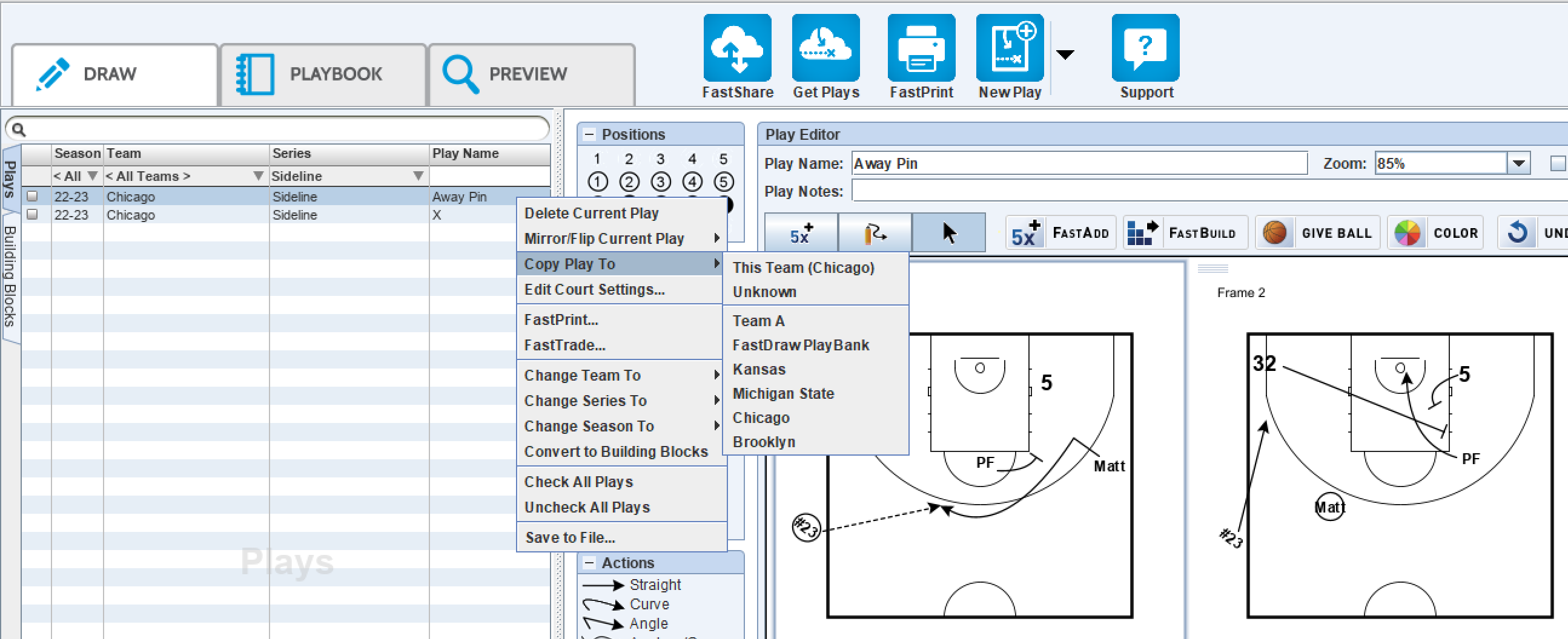 Extra Drawing Features • FastDraw Desktop • Hudl Support