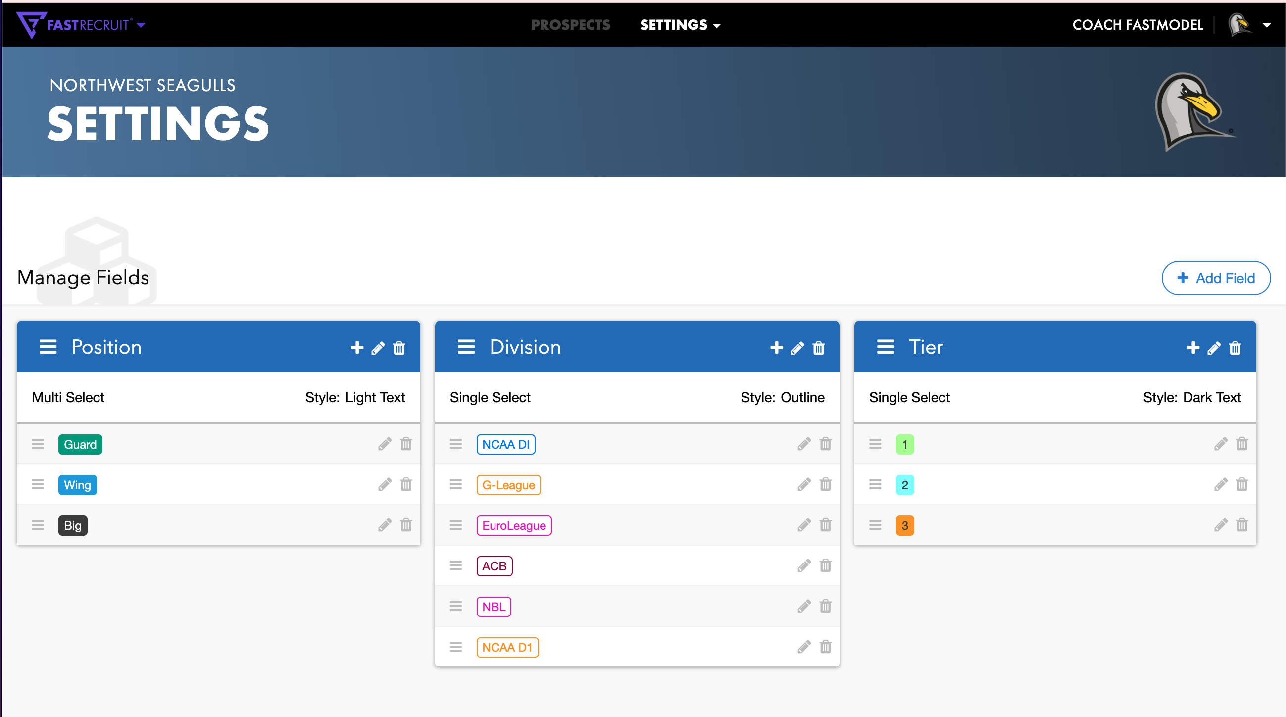 Create Custom Fields • Hudl Support