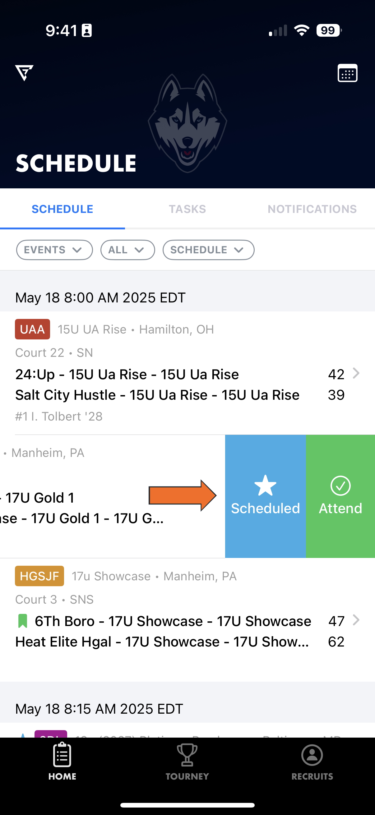 Manage Your Recruiting Schedule • Hudl Support
