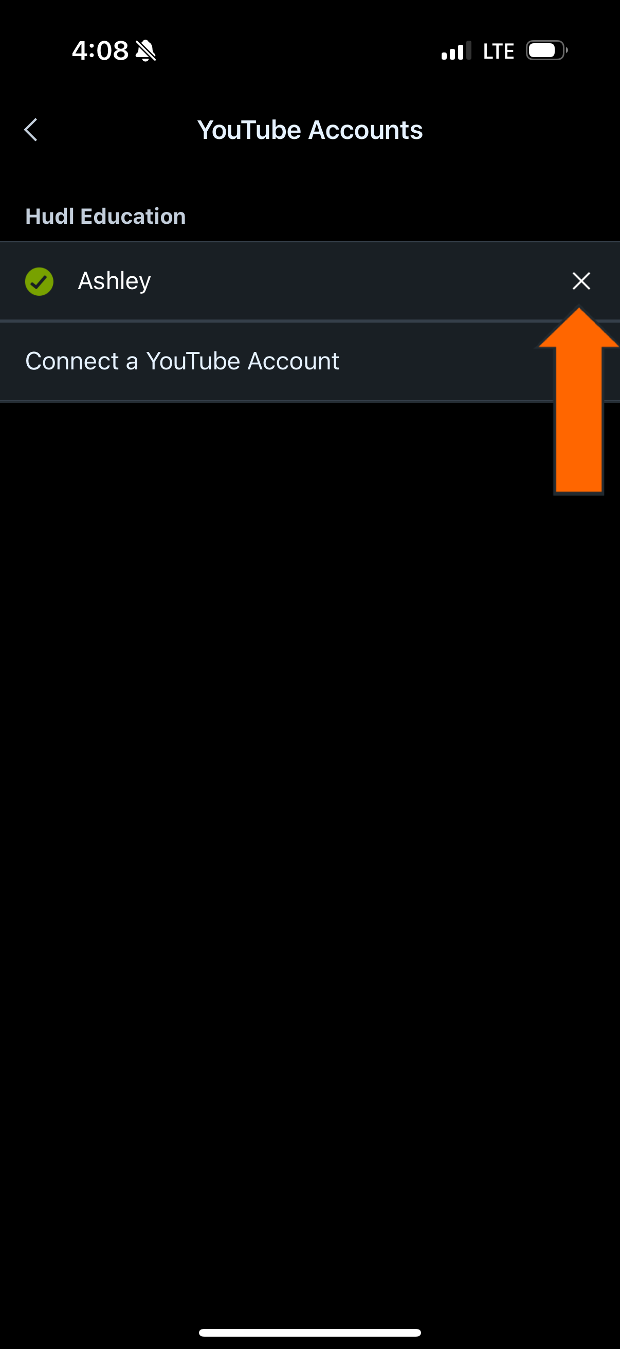 Disconnect YouTube Account • Hudl Support