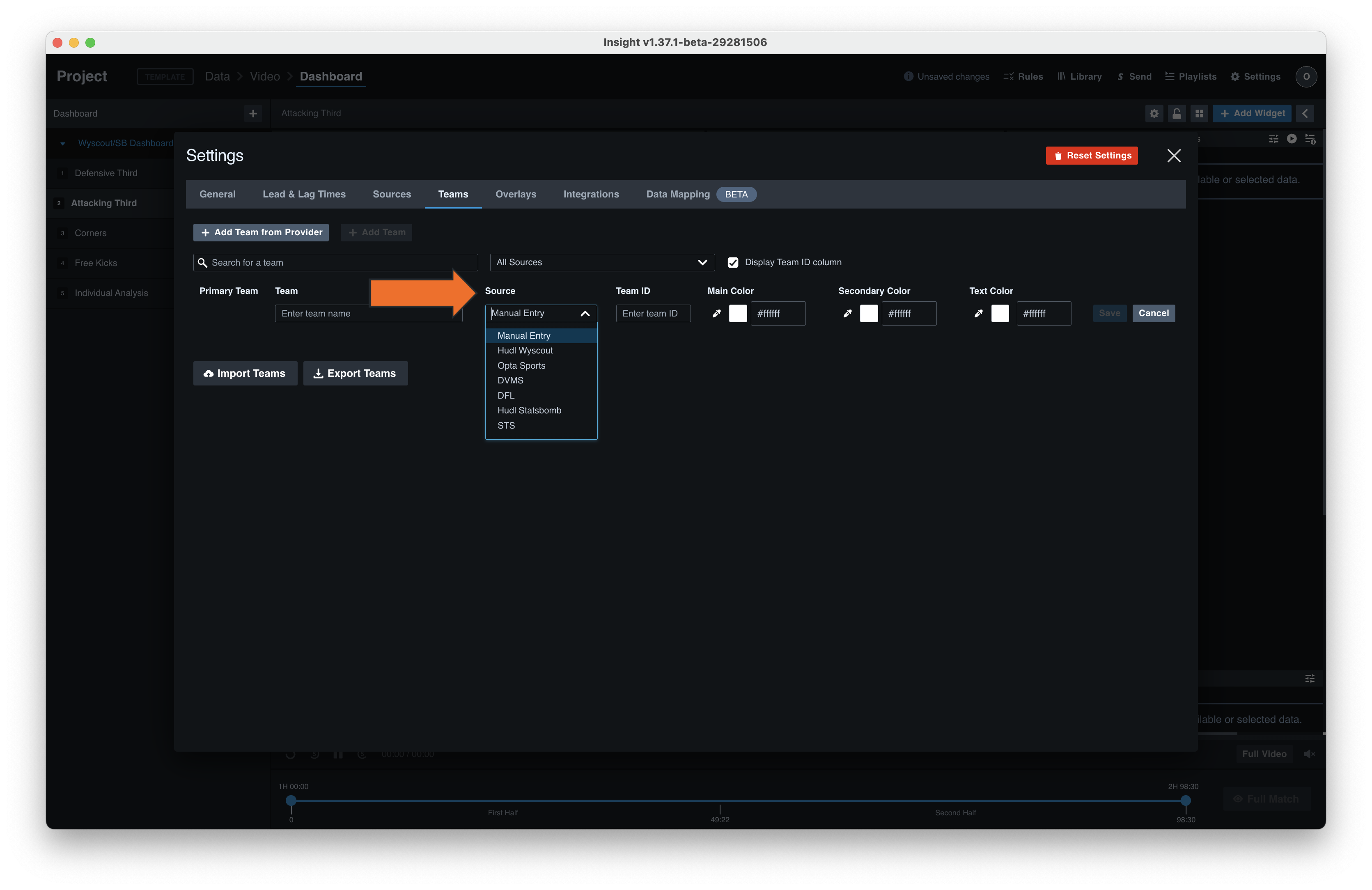 Add Custom Team • Hudl Support