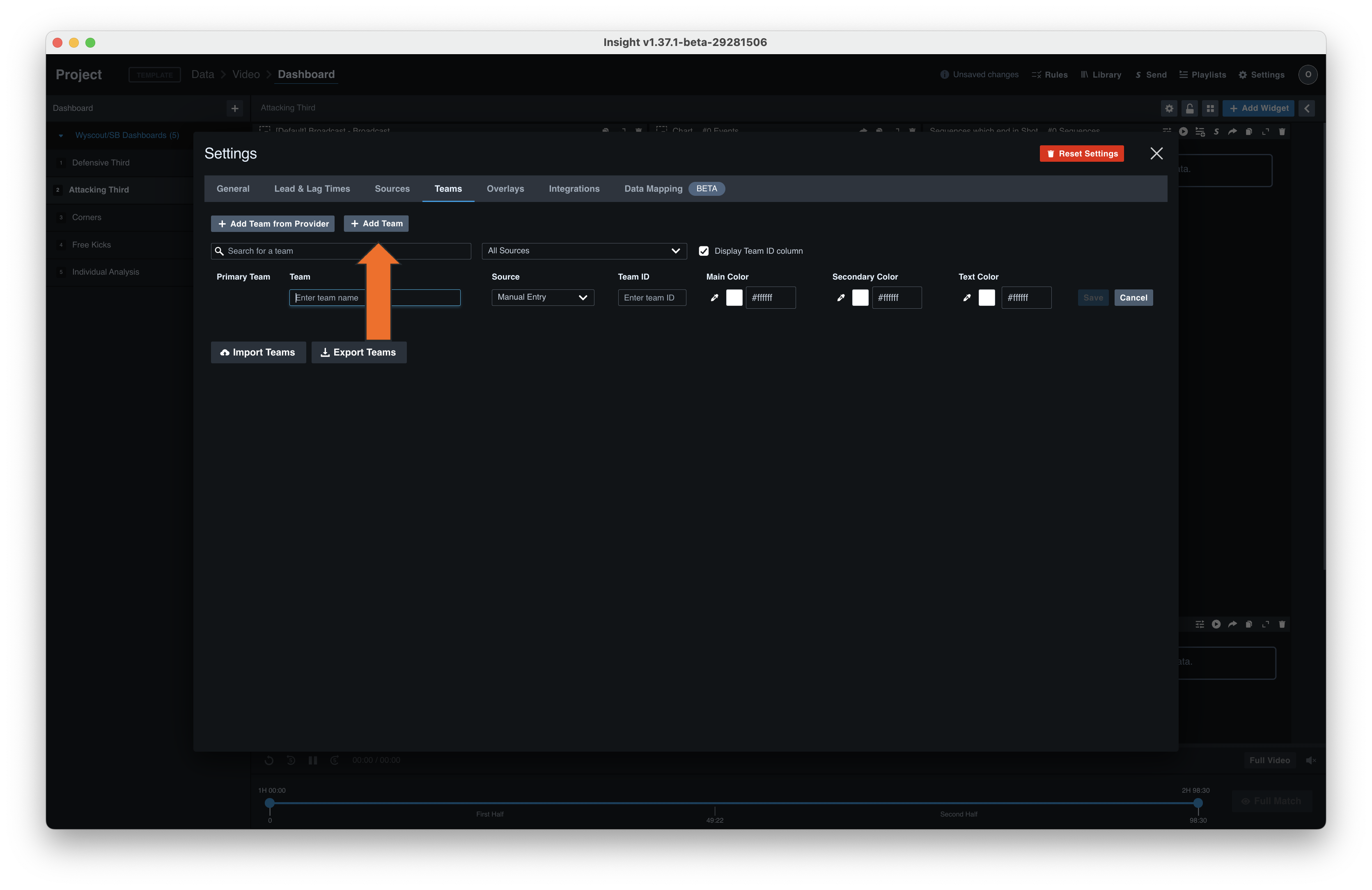 Add Custom Team • Hudl Support