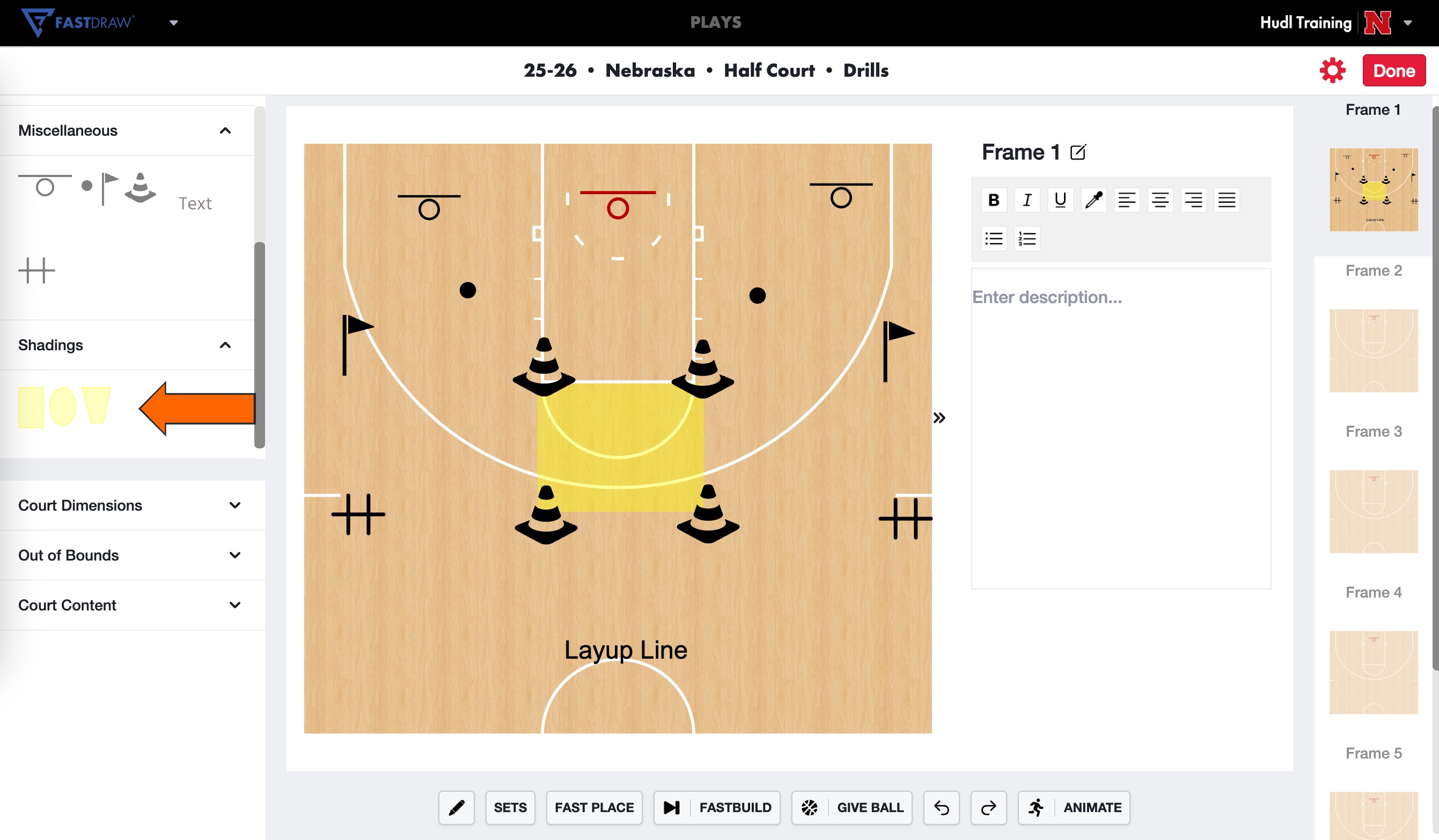 Extra Drawing Features • FastDraw • Hudl Support