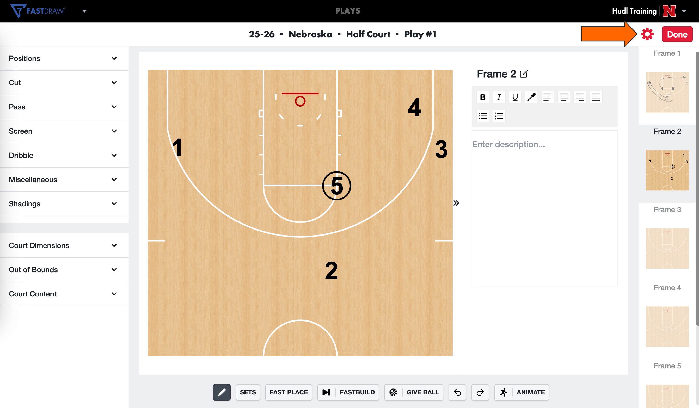 Change Court Design • Hudl Support