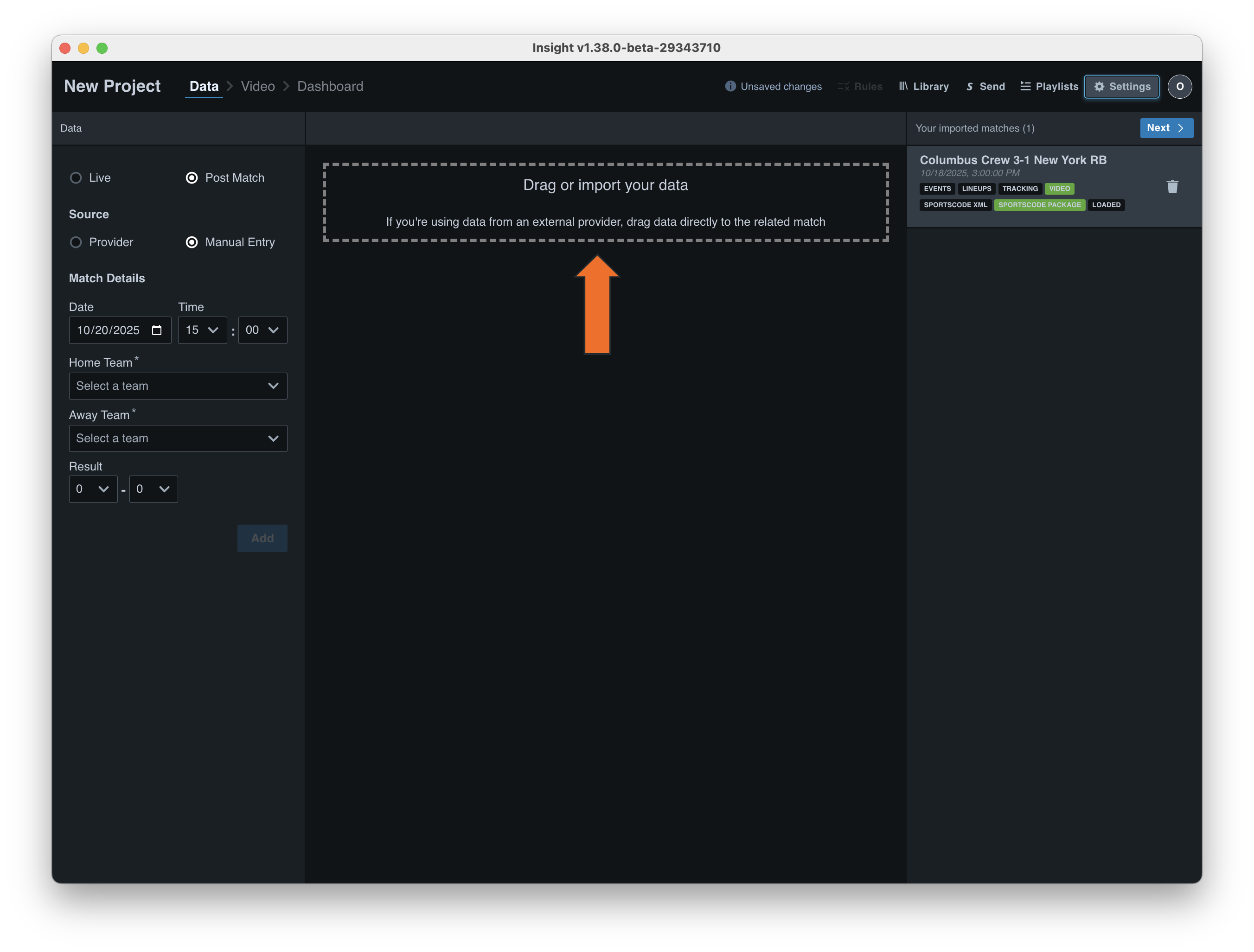 Add a Custom Match • Hudl Support