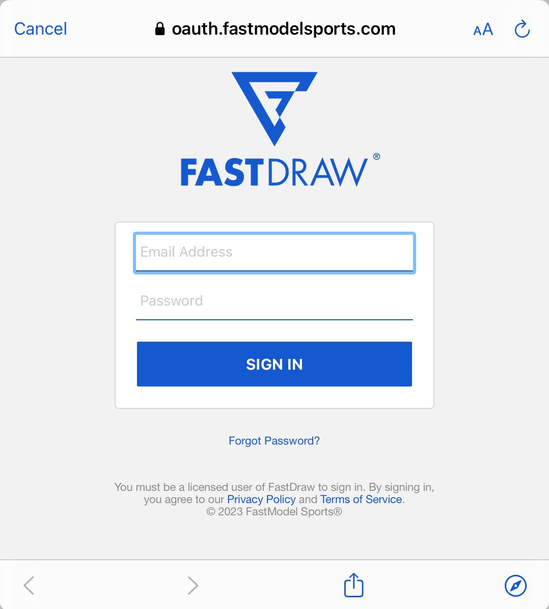 Download and Log In to FastDraw App • Hudl Support