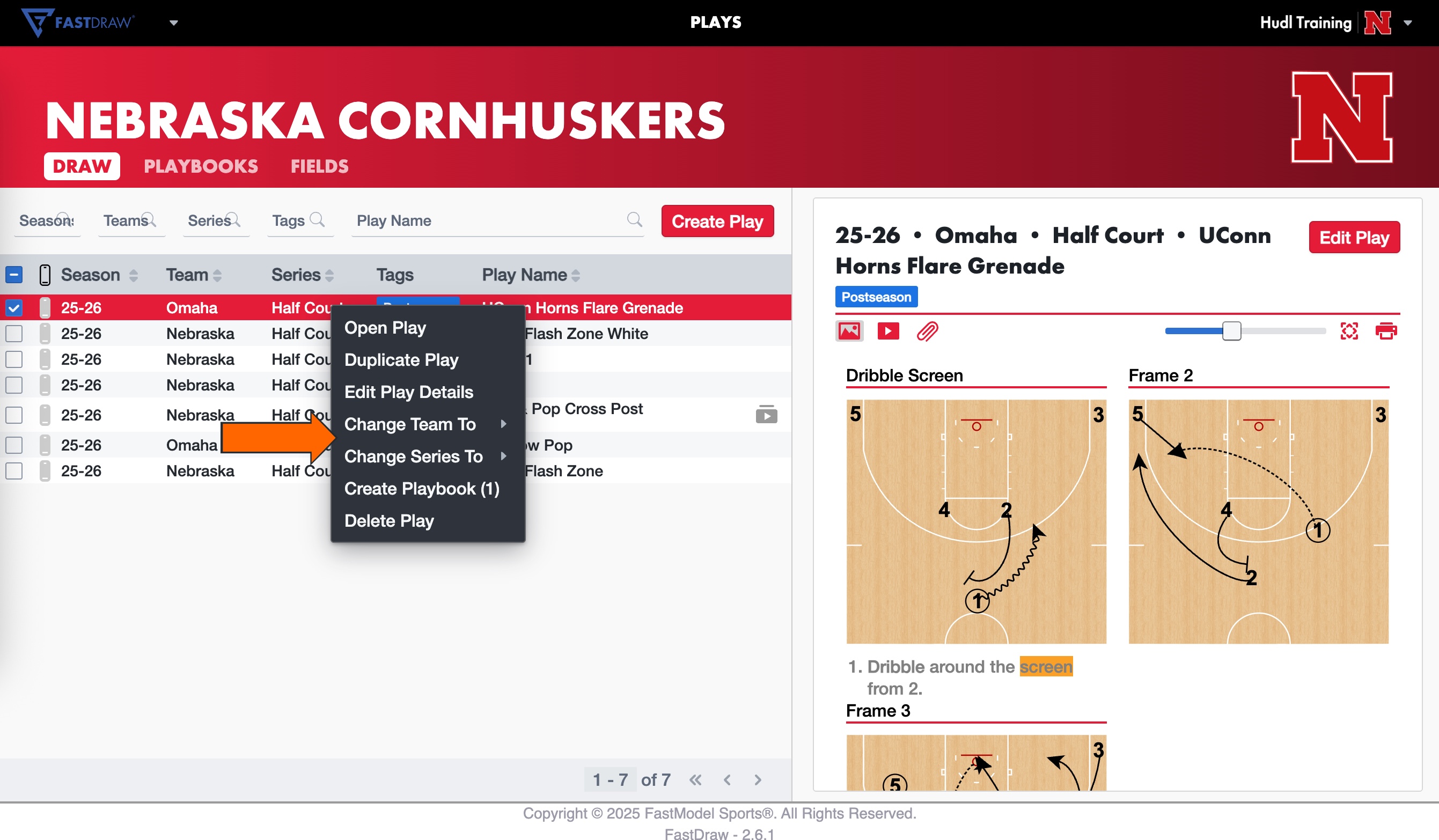 Modify Play Labels • FastDraw Web • Hudl Support