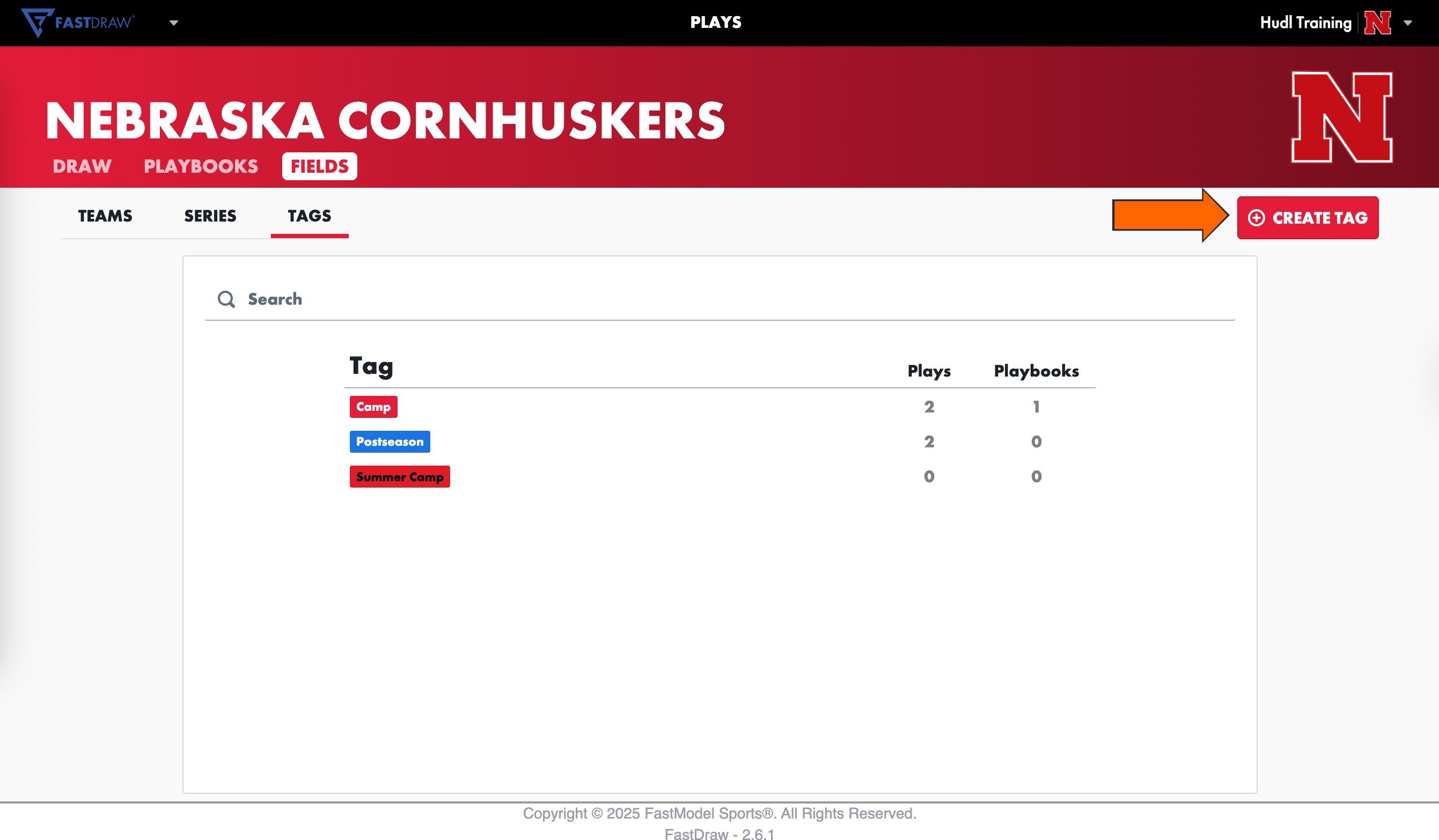Tags • FastDraw Web • Hudl Support