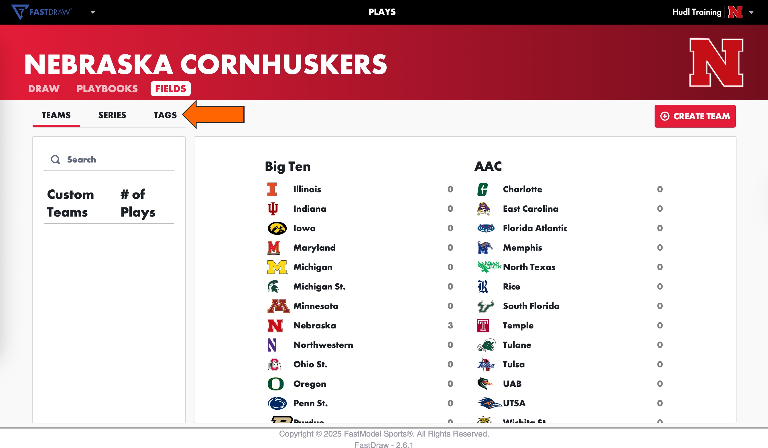 Tags • FastDraw Web • Hudl Support