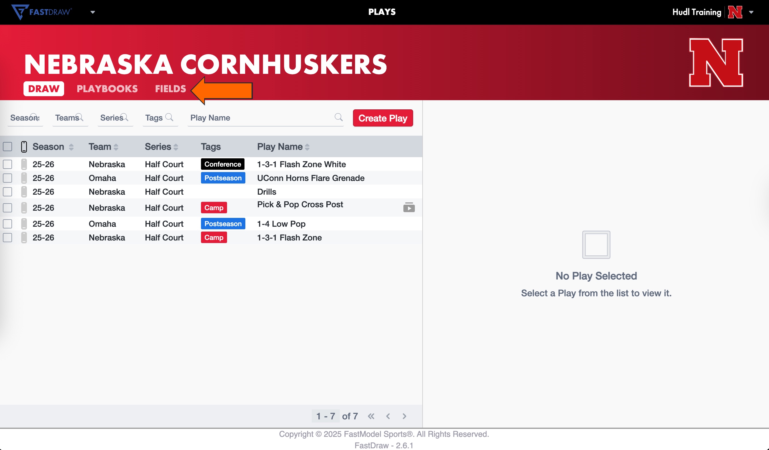 Organize Play Labels • FastDraw Web • Hudl Support